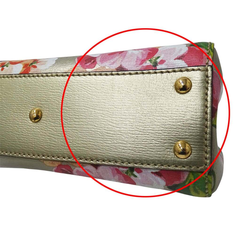 GUCCI Authentic Gold Leather Bamboo Shoulder Bag - Picture 11 of 14